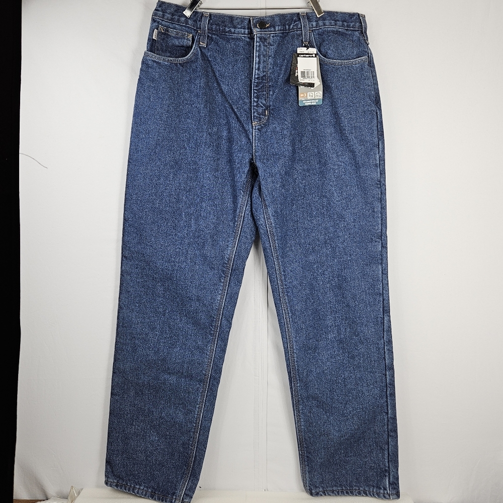 NWT Carhartt FR Relaxed Fit Jeans Flame Resistant, HRC3, NFPA 70E, NFPA211 42×32